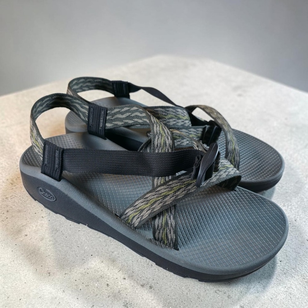 Chaco X1 Hiking Sandals Mens Size 13 Brown Green Outdoor Trail Slides